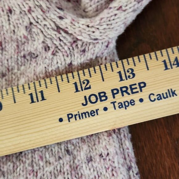 Janie and Jack Girls Speckled Cable Knit Sweater, Orchid Speckled, Size 6 - Picture 10 of 11